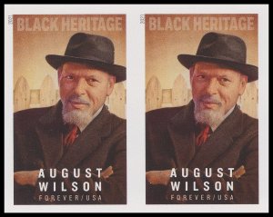 US 5555a Black Heritage August Wilson imperf NDC horz pair MNH 2021