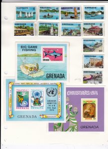 Grenada Stamp Collection    ......see details below