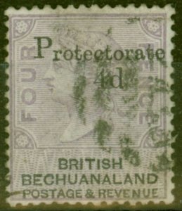 Bechuanaland 1888 4d on 4d Lilac & Black SG44 Fine Used