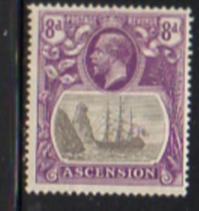 Ascension Sc 18 1924 8d G V & Seal of Colony stamp mint