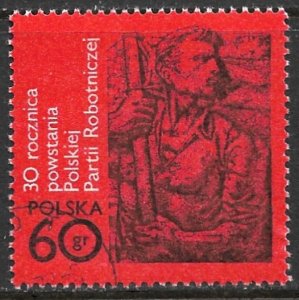 POLAND 1972 Polish Workers Party Anniversary Issue Sc 1870 CTO Used