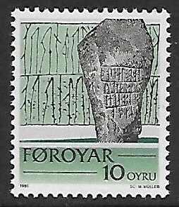 Faroe Islands # 65 - Runestone - MNH.....{KZw}