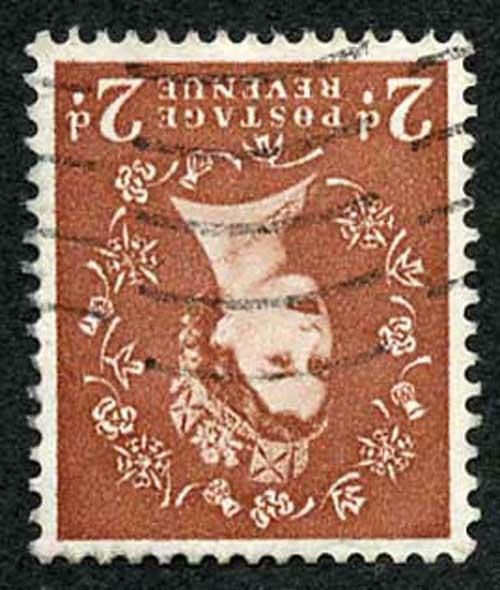 SG573Wi 2d Wmk Crowns INVERTED (ordinary) Fine used