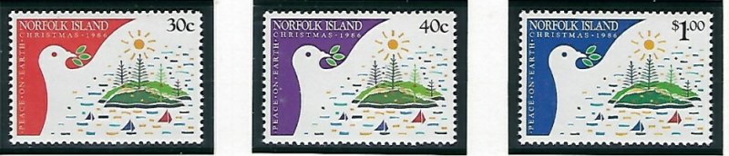 Norfolk Is 389-91 MNH 1986 Christmas (fe4052)