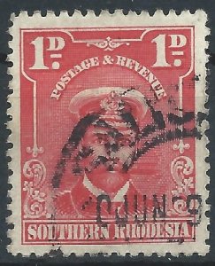 Southern Rhodesia 1924 - 1d George V - SG2 used