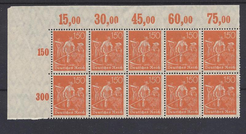 Germany, 148, Farmers Upper Left Block(10),**MNH**