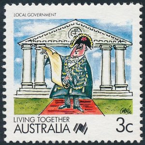 Australia 1988 3c Living Together - Local Government SG1113 Fine Used 2