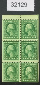 US STAMPS #462a MINT OG NH BOOKLET LOT #32129