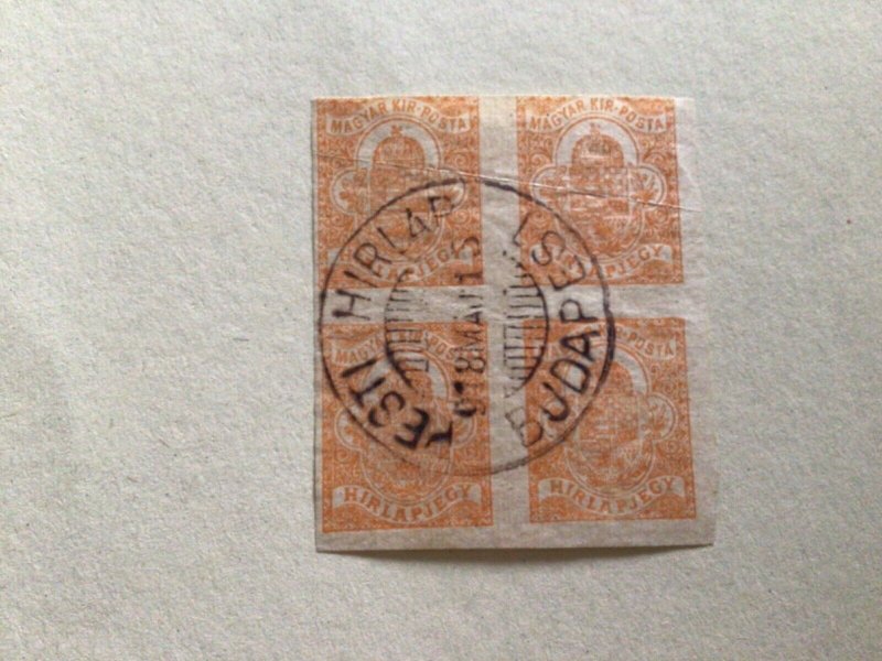 Hungary 1915 used stamps block A14488