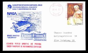 1982 LAUNCH OF COLUMBIA STS-4 NASA/STDN TRACKING STATION SANTIAGO CHILE (E#2639)