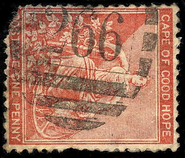 SOUTH AFRICA / C.G.H. - Rare BONC 266  SCHOONGEZICHT  on SG49 1d (damaged)