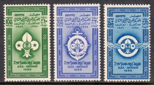 Egypt - Scott #B13-B15 - MNH - Light vertical gum bends - SCV $4.50