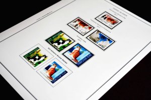 COLOR PRINTED FAROE ISLANDS 2011-2020 STAMP ALBUM PAGES (38 illustrated pages)