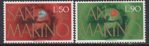 San Marino #848-49 F-VF Mint LH * UPU Anniversary 1974