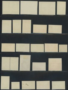 USA - 2 pages of Mint Farley Issues - Singles & Pairs - all are NGAI mix of nh/h