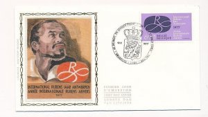 D86888 International Rubens Year Antwerpen FDC Silk Cachet Belgium Bruxelles Bru