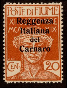 Fiume Scott 111 Unused lightly hinged.