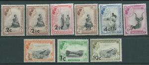 Swaziland #67-75 Queen Elizabeth  (MLH) CV$32.40