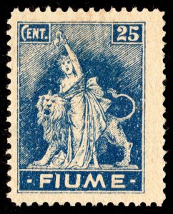 Fiume Scott 33 Unused hinged.