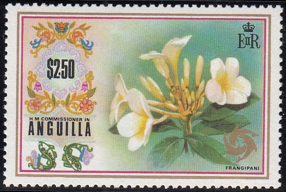 Anguilla 1972-75 MNH Sc #158 $2.50 Frangipani