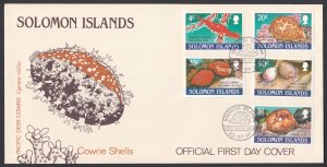 Solomon Islands 1990 First Day Cover FDC Pacific Deer Cowrie