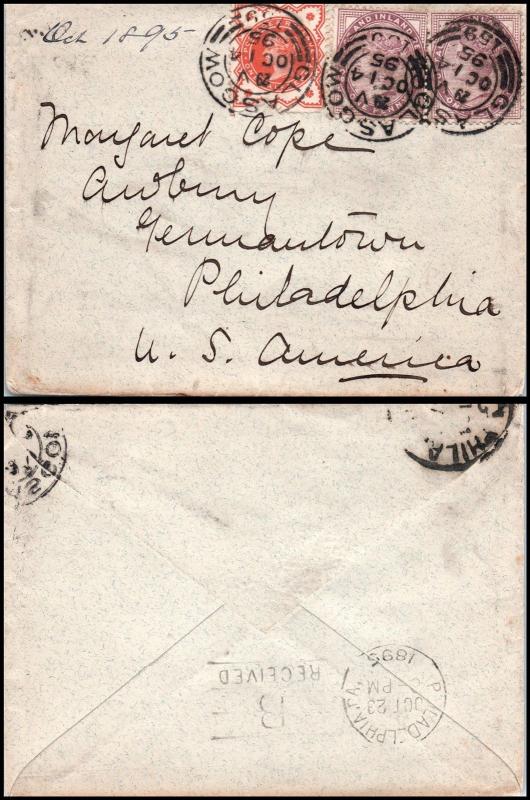 Goldpath: England cover 1895, to U.S.A. _CV15_P9