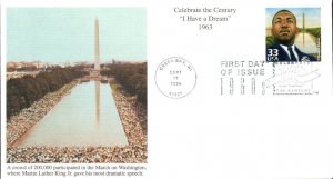 #3188a Martin Luther King Jr. Mystic FDC
