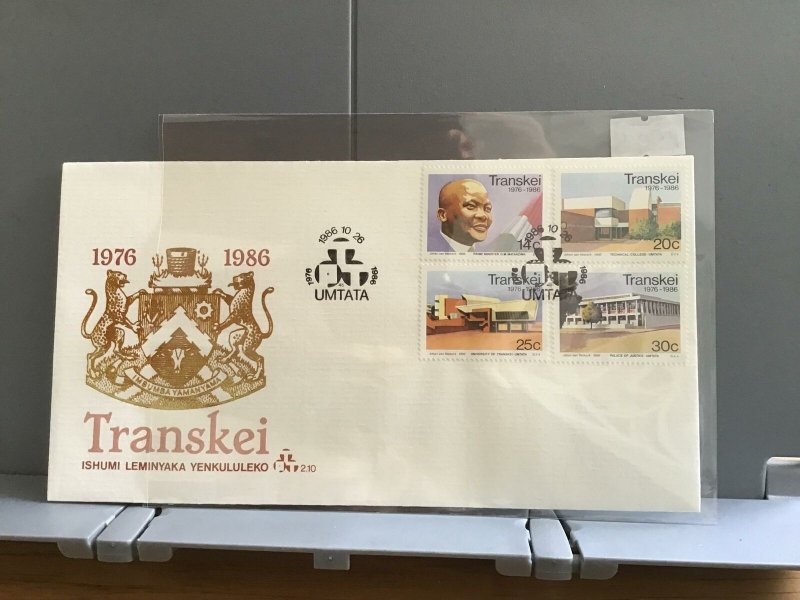 Transkei 1986 10th Anniversary of Transkei’s Independence   stamps cover R29028