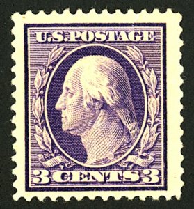 U.S. #376 MINT OG LH TINY TEAR AT TOP.