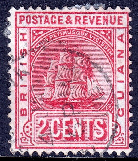 British Guiana - Scott #172 - Used - Paper adhesion on reverse - SCV $0.75