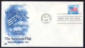 US 2285A Flag Artcraft U/A FDC