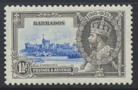 Barbados  SG 242 SC# 187 MLH    Silver Jubilee 1935  see details and scans