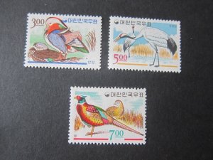 Korea 1966 Sc 493-95 set MLH