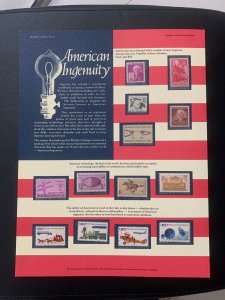 US American ingenuity stamp panel big size