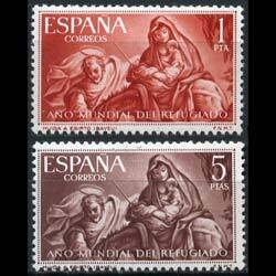 SPAIN 1961 - Scott# 969-70 World Refugee Year Set of 2 NH