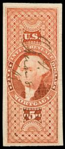 momen: US Stamps #R91a Revenue Used Manuscript