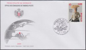 MONACO Sc #2534 FDC 50th ANN BARBIEL DOLL, INVENTED by RUTH HANDLER