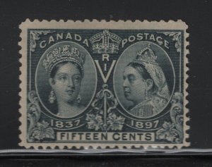 Canada Scott # 58 F-VF mint OG lightly hinged nice color cv $ 275 ! see pic !