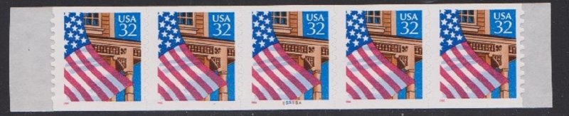 US #2915A Flag over Porch VF MNH PNC5 #55555A VP/PV