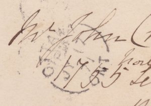 CANADA cover 1871 fancy cancel #27 Large Queen