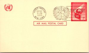 United Nations, New York, Government Postal Card, Worldwide First Day Cover