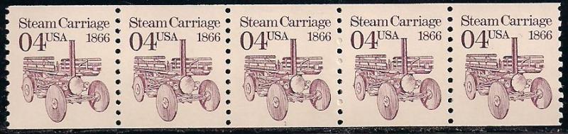 US 2451 MNH - PNC 5 - Plate 1 - Steam Carriage