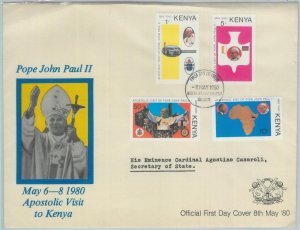 82266 - Kenya -  POSTAL HISTORY -  FDC  COVER 1980  Vatican RELIGION