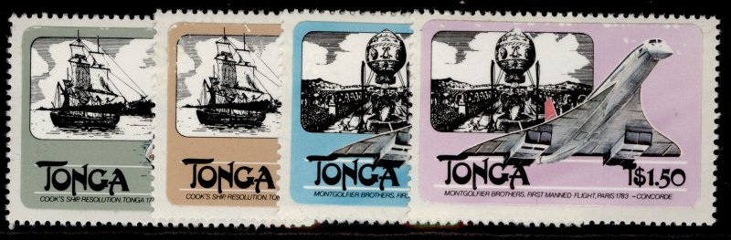 TONGA QEII SG824-837, 1983 sea, air & transport set, NH MINT. Cat £15. 