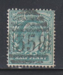 Great Britain,  King Edward VII,  1/2 p   (SC# 127) Used