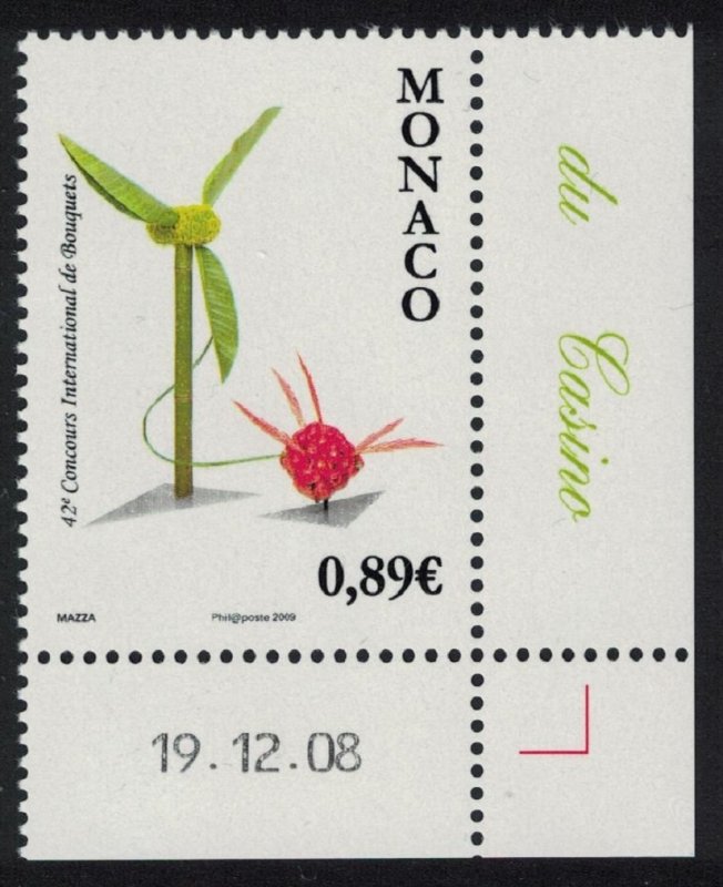 Monaco 42nd Intl Flower Exhibition Bottom Corner 2009 MNH SG#2886 MI#2929