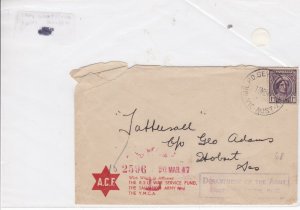 Australia military post office 1941  stamp cover Ref 9150