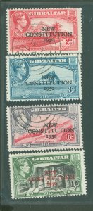 Gibraltar #127-130 Used