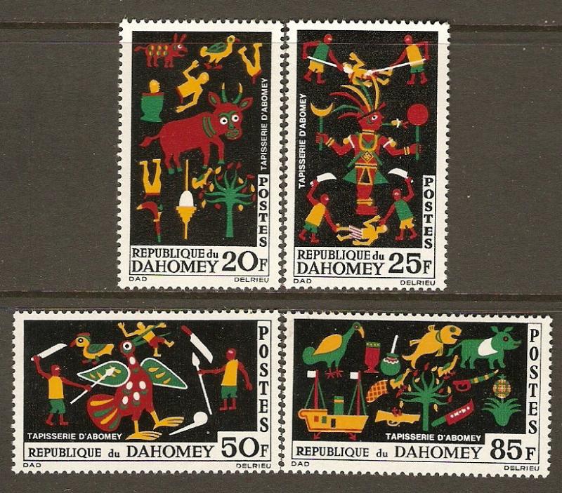 Dahomey #198-201 NH AbomeyTapestries