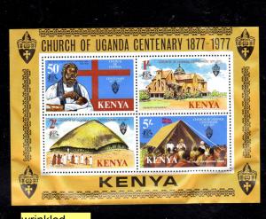 KENYA #83a  1977  CHURCH OF UGANDA  MINT  VF NH  O.G  S/S